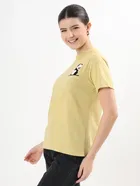 Round Neck Printed T-Shirt for Women 