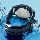 Silicone Strap Round Digital Watch for Men 