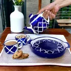 Ceramic Tea Kettle Set with 2 Pcs Cups 