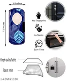 KANUSHI Industries® Microwave / Oven Top Cover With 4 Utility Pockets + 1 Pc Top Load Fully Automatic Washing Machine Cover + 1 Pc FRIDGE HANDLE COVER 