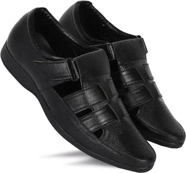 Sandals For Men (Black, 6)