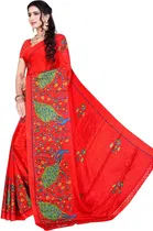 Crepe Printed Saree for Women 