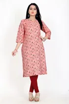 A-Line Crepe Kurti for Women 