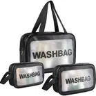 Astute Waterproof Clear Travel Toiletries Washbag 