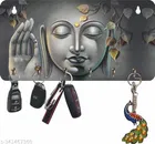 MDF Wooden Key Holder (Multicolor)