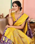 Art Silk Printed Saree for Women, Multicolor 
