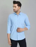 Men's Solid Full Sleeves Shirt 