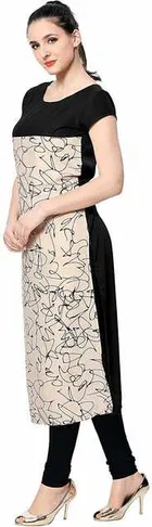 AK Fashion Mall Women Crepe Kurti 