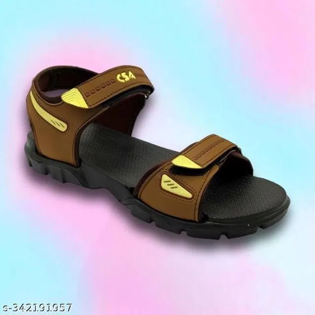 Sandals for Men (Brown & Black, 9)