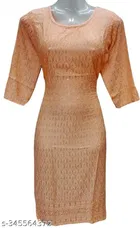 Cotton Blend Embroidered Kurti for Women 