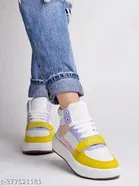Colorblocked Synthetic Sneakers for Women 