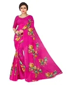 Georgette Printed Saree for Women 