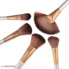 24 Pcs Golden Natural Cosmetic Brush set with Pouch Case 
