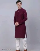 Embellished Regular Kurta for Men 