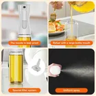 KS Premium Glass Refillable Cooking Oil Spray Bottle 