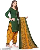 Cotton Printed Salwar Suit for Women 