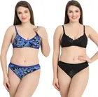 Cotton Blend Lingerie Set for Women 
