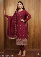 Embroidered Patiala Suits for Women 