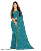 Chiffon Zari Woven Saree for Women 