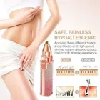 2-in-1 Painless Eyebrow & Nose Hair Remover with Light and Mini Hair Straightener 