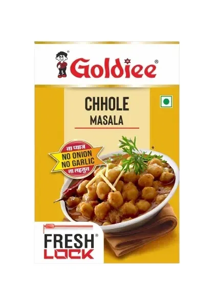 Goldiee Chhole Masala 100 g Box (No Onion No Garlic)