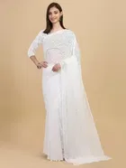 Net Floral Saree for Women 