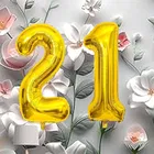 Foil Balloon for Birthday Celebration, No. 21 