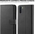 OPPO F15 Artificial Leather Mobile Flip Cover 