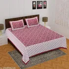 Cotton Double Bedsheet with 2 Pillow Cover 