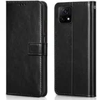 vivo Y72 5G Artificial Leather Mobile Flip Cover 