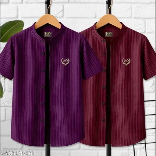 Solid T-Shirt for Boys (Multicolor, 8-9 Years)