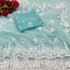 Organza Embroidered Saree for Women 