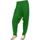 Viscose Rayon Solid Patiala for Women (Green, 2XL)