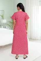 100% Cotton Printed Nightdress for Women 