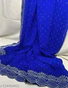 Georgette Embellished Saree for Women 