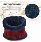 Woolen Beanie Cap with Neck Warmer for Men & Women 