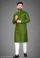 Striped Mandarin Neck Kurta for Men 