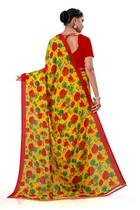 Georgette Striped Saree for Women 