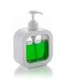 Plastic Refillable Liquid Soap Dispenser for Bathroom (Multicolor, 300 ml) (Pack of 1)
