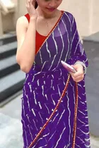 Georgette Printed Saree for Women 