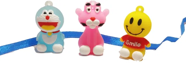 Eraser Kids Rakhi (Multicolor, Pack of 3)