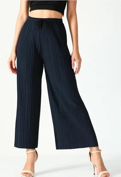 Sarina Loose Trouser / Pant for Women (Navy, M)