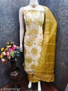 Embroidered Punjabi/All Over Suits Semi-Stitched Suits 