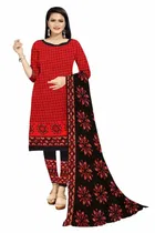 शारदा क्रिएशन क्रेप फ्लोरल प्रिंट सलवार सूट अस्टीचड 