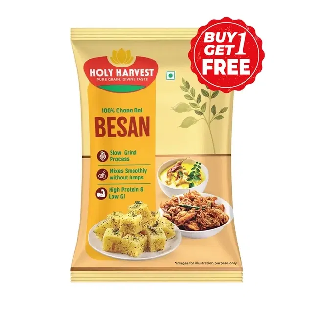 होली हार्वेस्ट बेसन 2X500 g ((1 के साथ 1 मुफ्त))