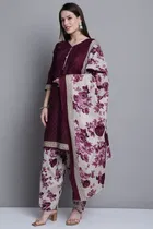 Cotton Printed Kurta with Pant & Dupatta 