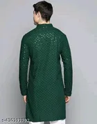 Embellished Regular Kurta for Men 