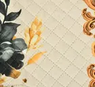 Grover Quilted Fridge BeigeFloral Fridge Top cover 21x39 cm