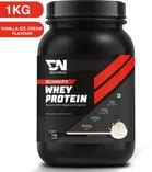 DNUTRIXN Beginner's High Whey Protein with Digestive Enzyme, Multivitamin Whey Protein, 1 kg, Vanilla Ice Cream