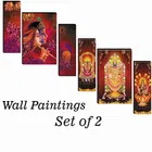 MDF 2 Pcs Designer Wall Painting for Home & Office 